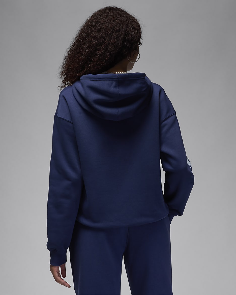 Sweat a capuche Jordan Brooklyn Fleece pour femme. Nike BE
